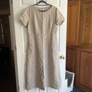 Cut Loose Linen Dress